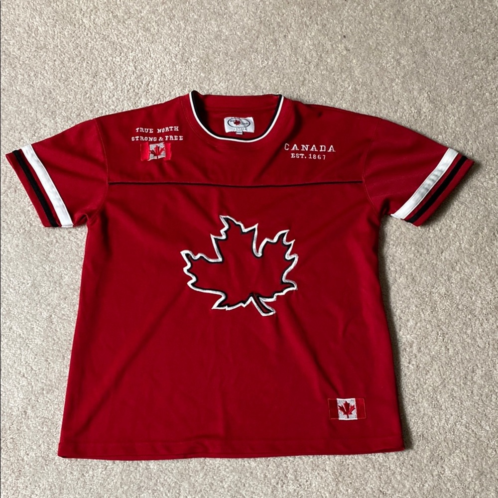 Red Canada T-Shirt Jersey Adult M